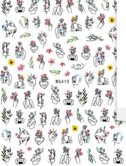 Nail Sticker - Design WG410 Portraits